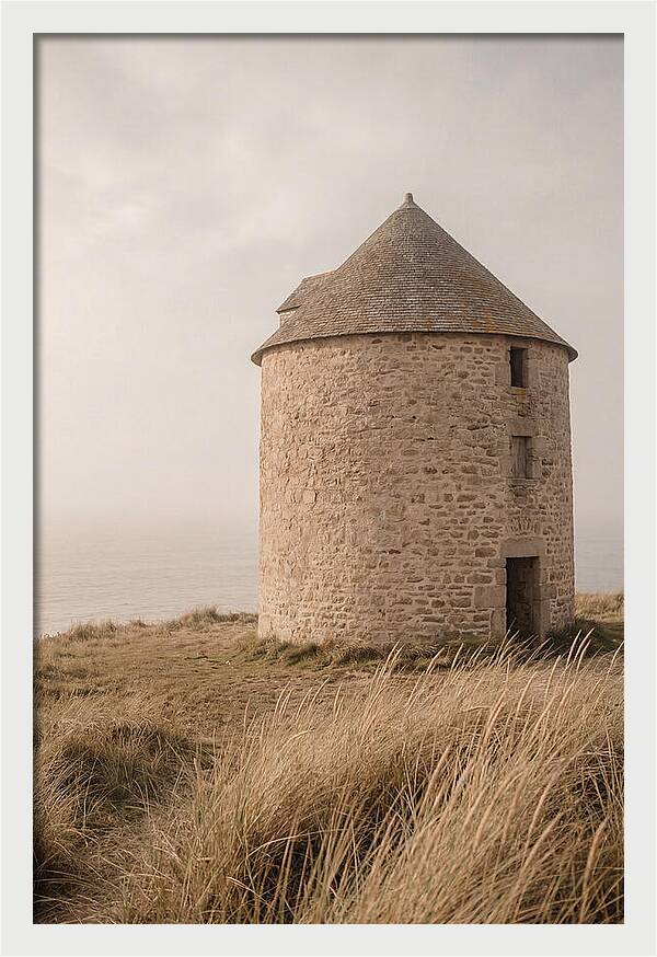 Stone Mill By The Sea