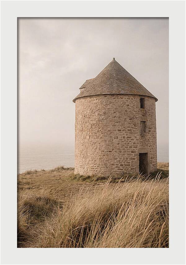 Stone Mill By The Sea
