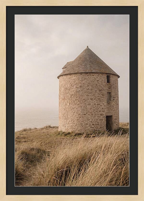 Stone Mill By The Sea