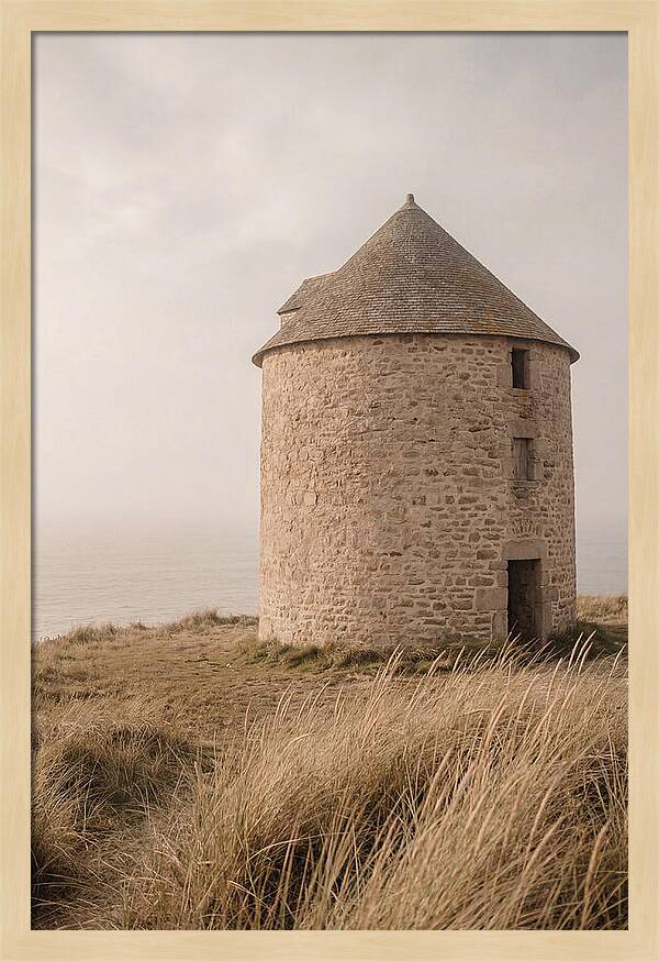 Stone Mill By The Sea