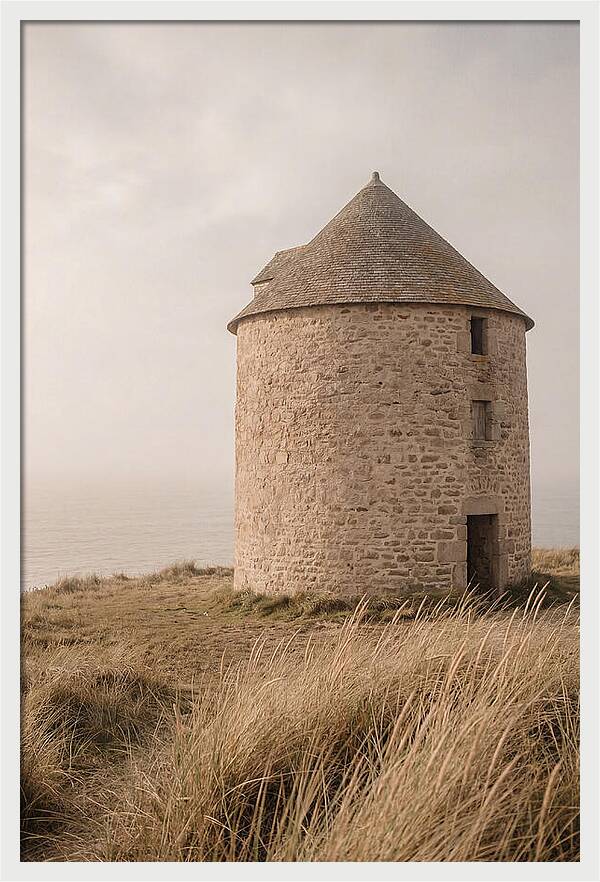 Stone Mill By The Sea