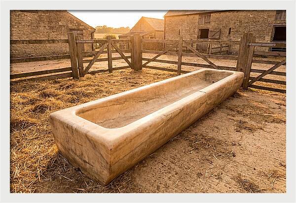Stone Pig Feeding Trough