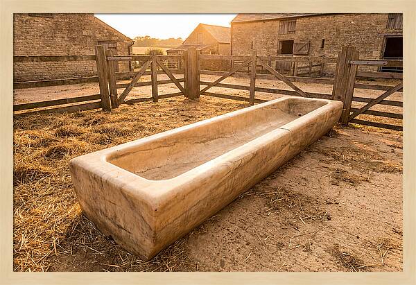 Stone Pig Feeding Trough