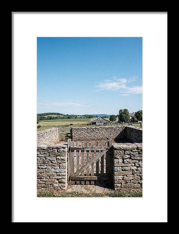Stone Pig Pen With Wooden Gate
