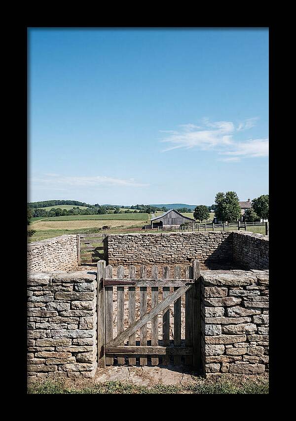 Stone Pig Pen With Wooden Gate