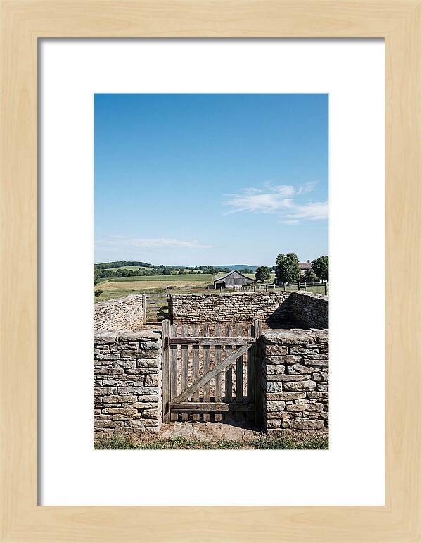 Stone Pig Pen With Wooden Gate
