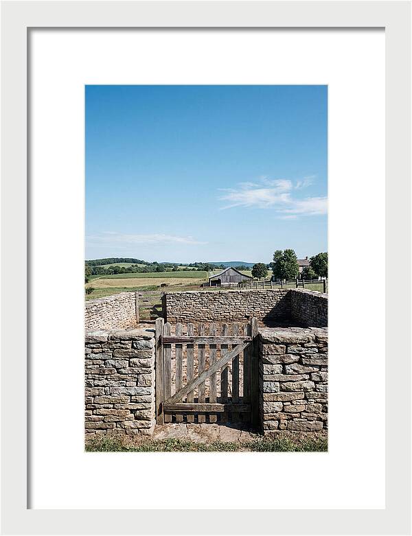 Stone Pig Pen With Wooden Gate
