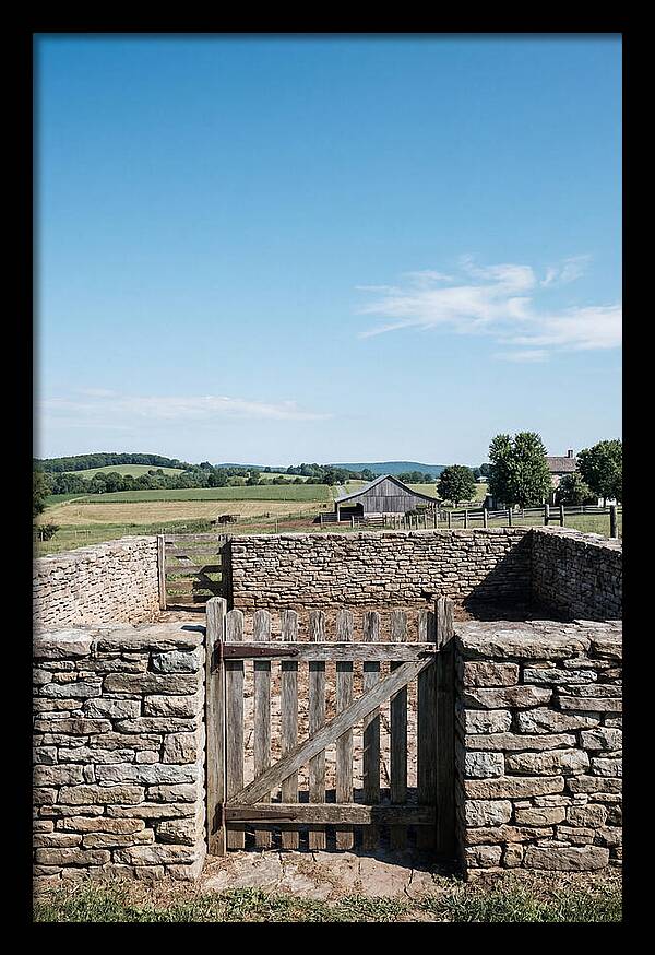 Stone Pig Pen With Wooden Gate
