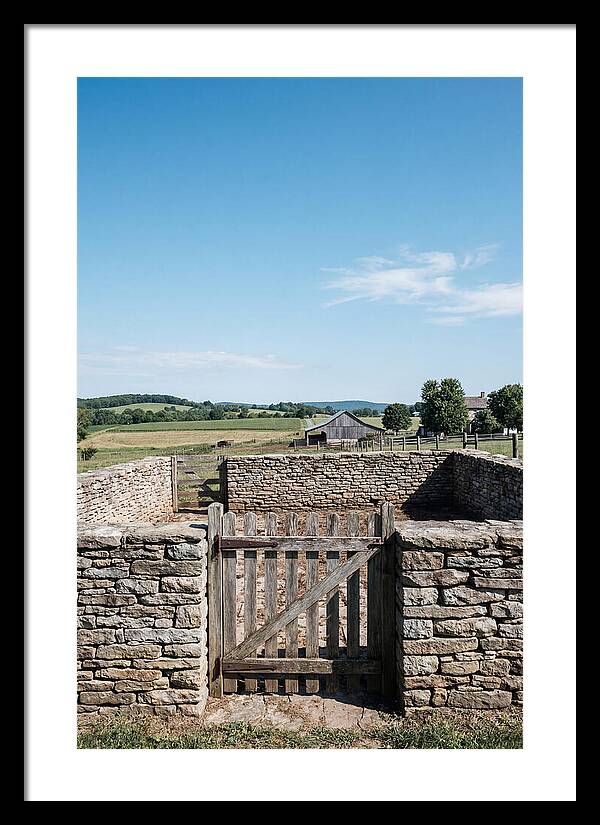 Stone Pig Pen With Wooden Gate