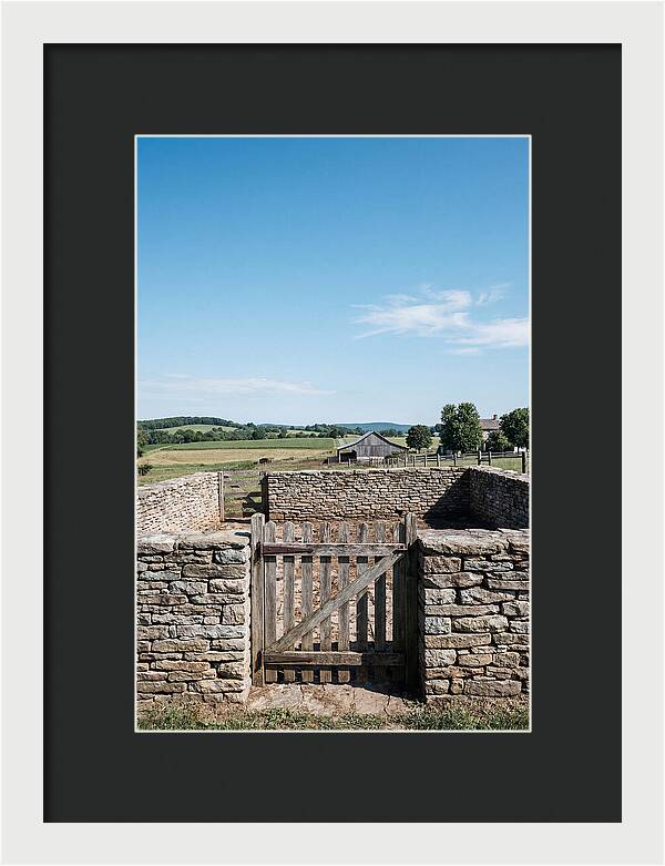 Stone Pig Pen With Wooden Gate
