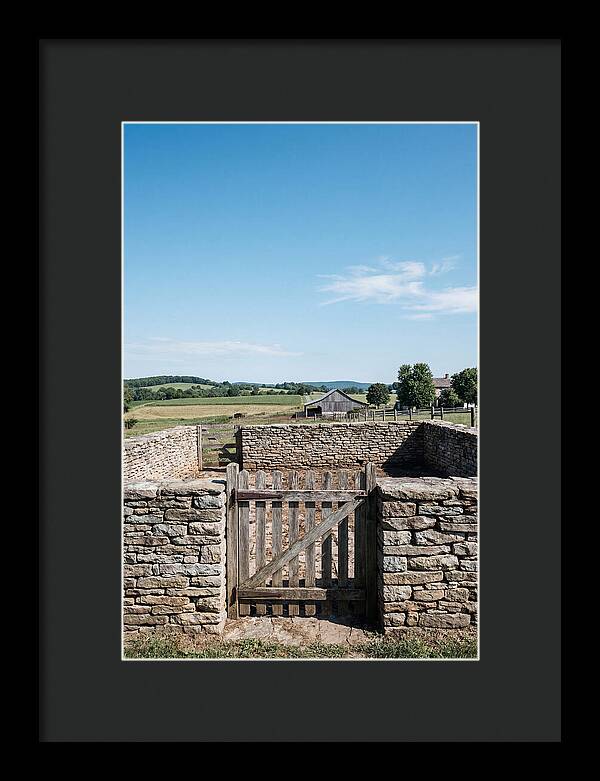 Stone Pig Pen With Wooden Gate