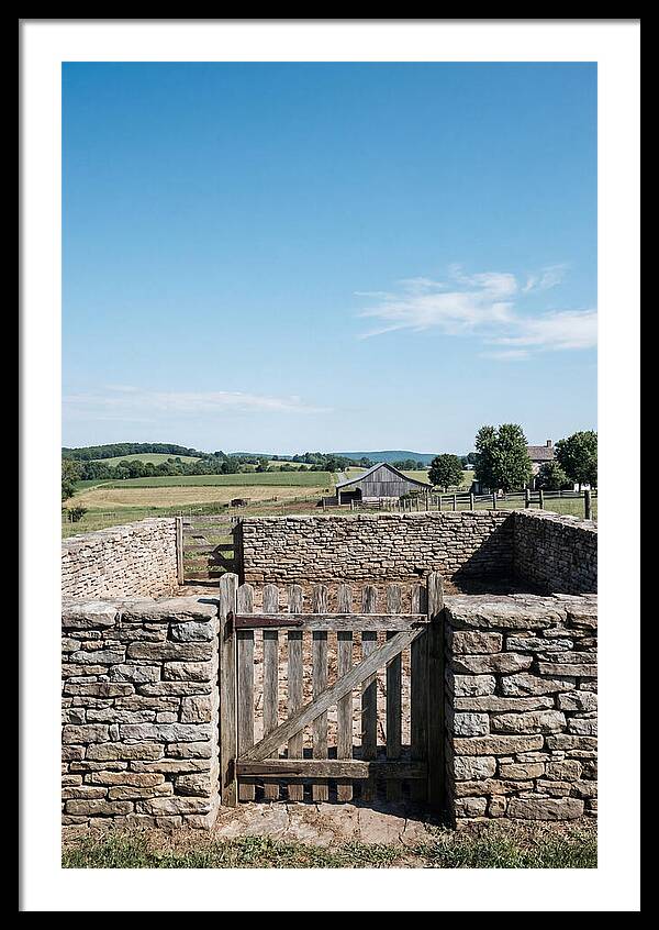 Stone Pig Pen With Wooden Gate