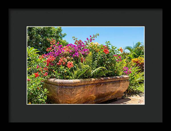 Stone Pig Trough Flower Planter