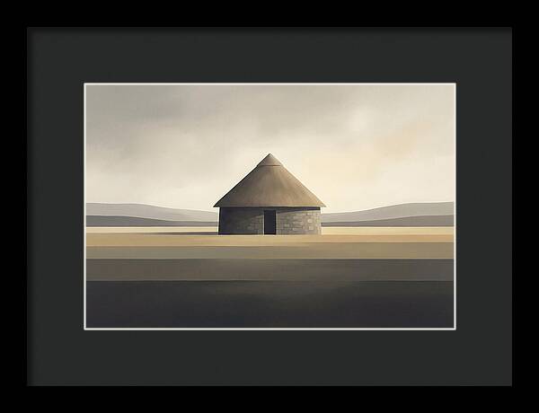 Stone Roundhouse With Thatched Roof
