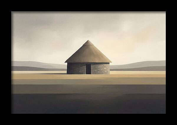 Stone Roundhouse With Thatched Roof