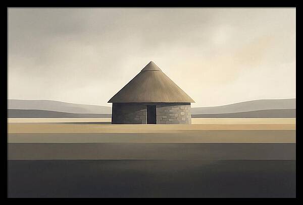 Stone Roundhouse With Thatched Roof