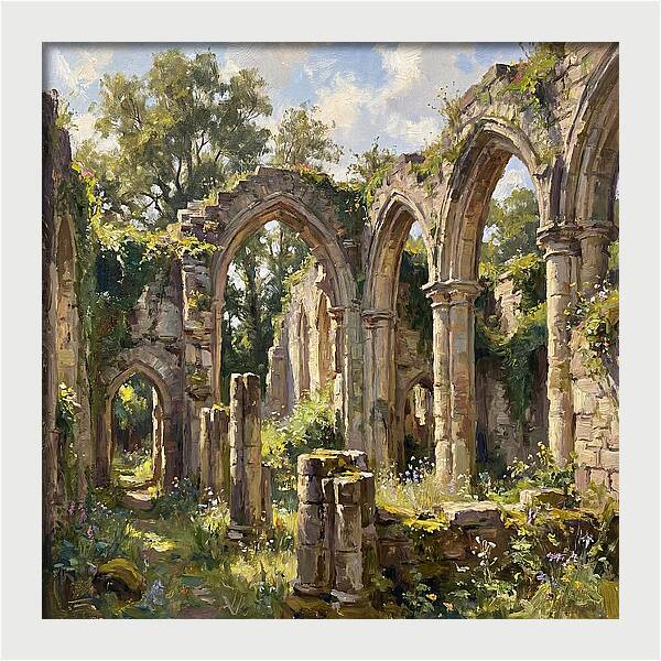 Stone Ruins In Nature