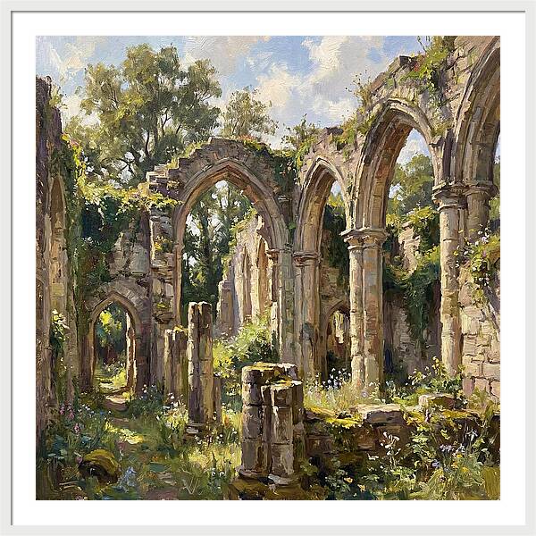Stone Ruins In Nature