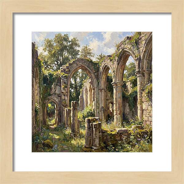 Stone Ruins In Nature