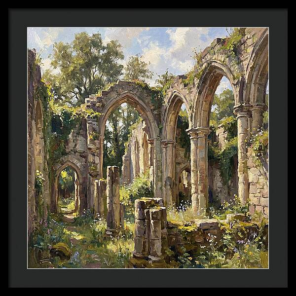 Stone Ruins In Nature