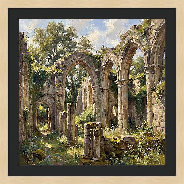 Stone Ruins In Nature