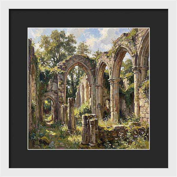 Stone Ruins In Nature