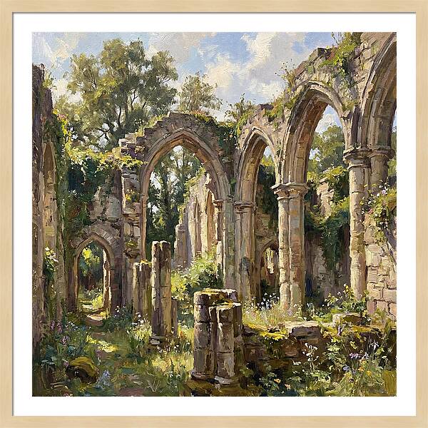 Stone Ruins In Nature