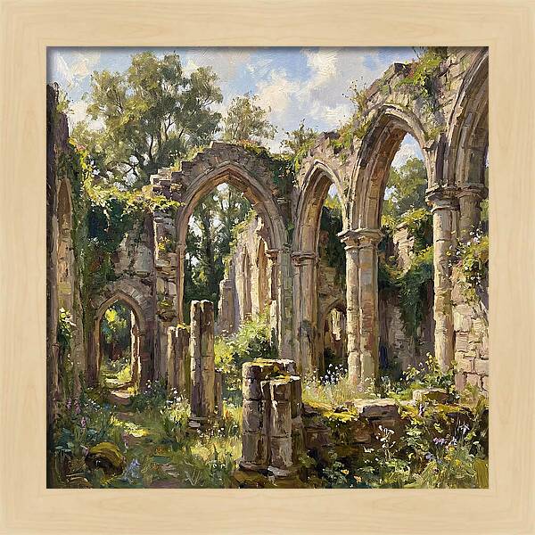 Stone Ruins In Nature