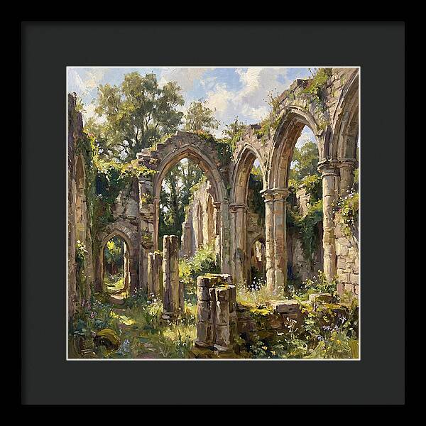 Stone Ruins In Nature
