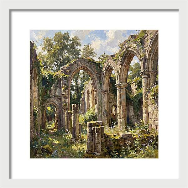 Stone Ruins In Nature