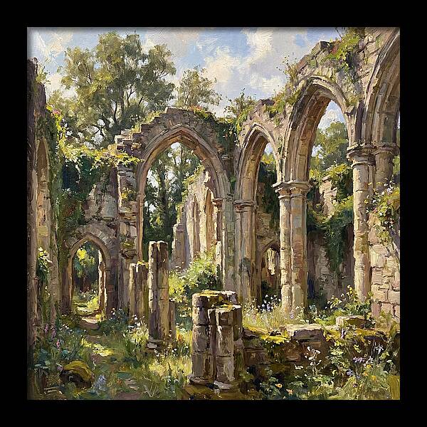 Stone Ruins In Nature