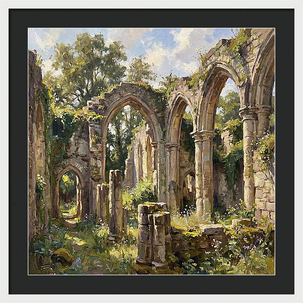 Stone Ruins In Nature
