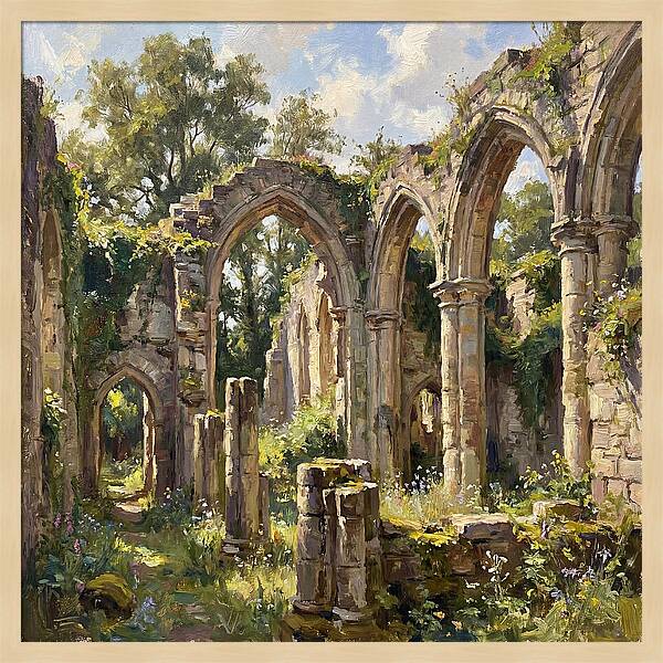 Stone Ruins In Nature