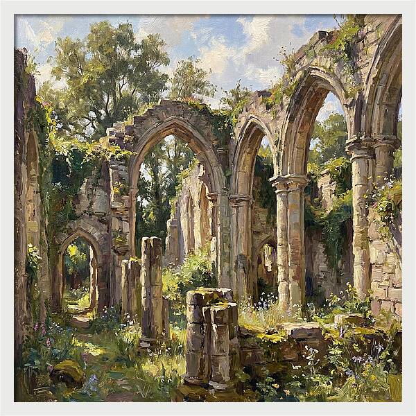 Stone Ruins In Nature