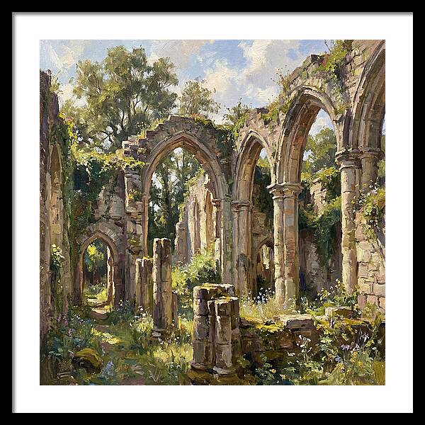 Stone Ruins In Nature