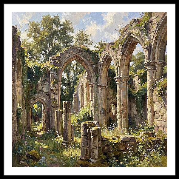 Stone Ruins In Nature