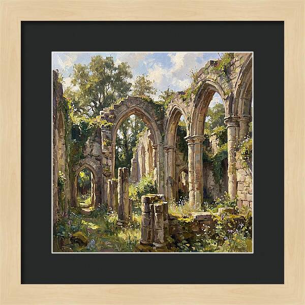 Stone Ruins In Nature