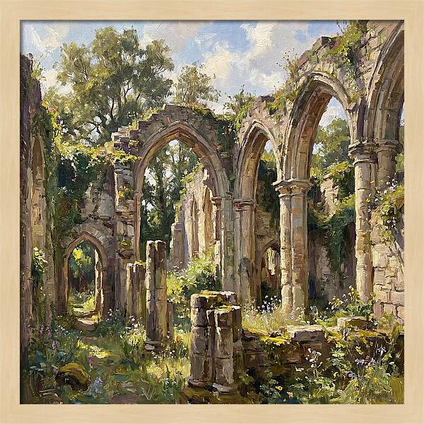 Stone Ruins In Nature