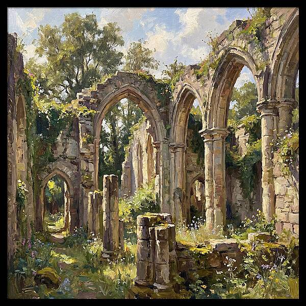 Stone Ruins In Nature