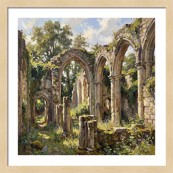 Stone Ruins In Nature