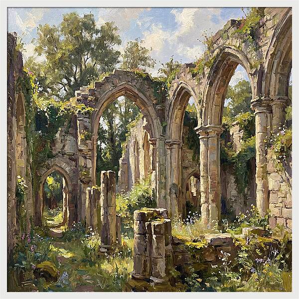 Stone Ruins In Nature