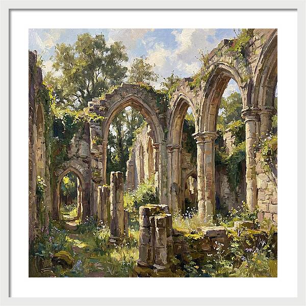 Stone Ruins In Nature