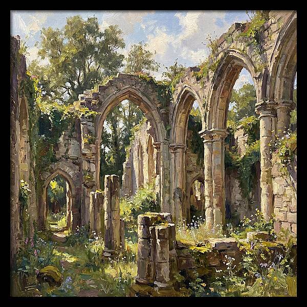 Stone Ruins In Nature