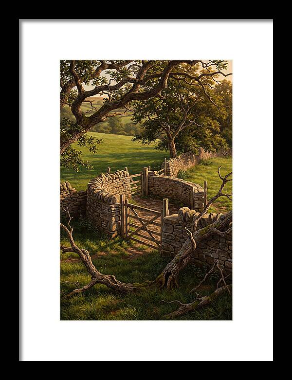 Stone Sheep Dip With Wooden Gate