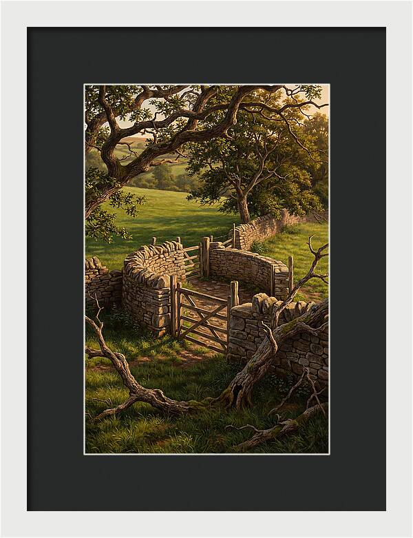 Stone Sheep Dip With Wooden Gate