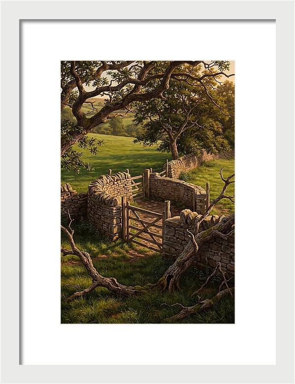 Stone Sheep Dip With Wooden Gate