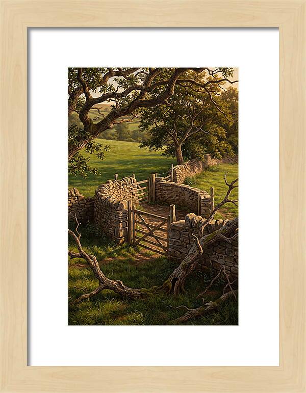 Stone Sheep Dip With Wooden Gate