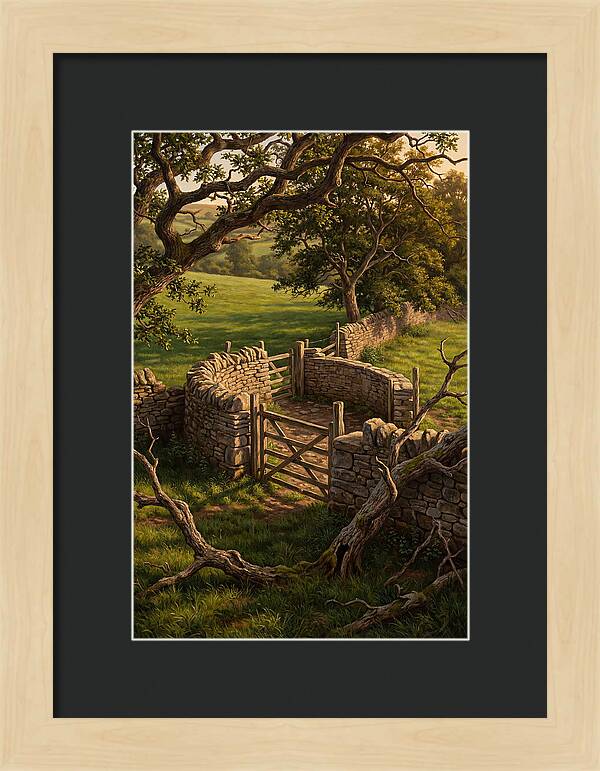 Stone Sheep Dip With Wooden Gate