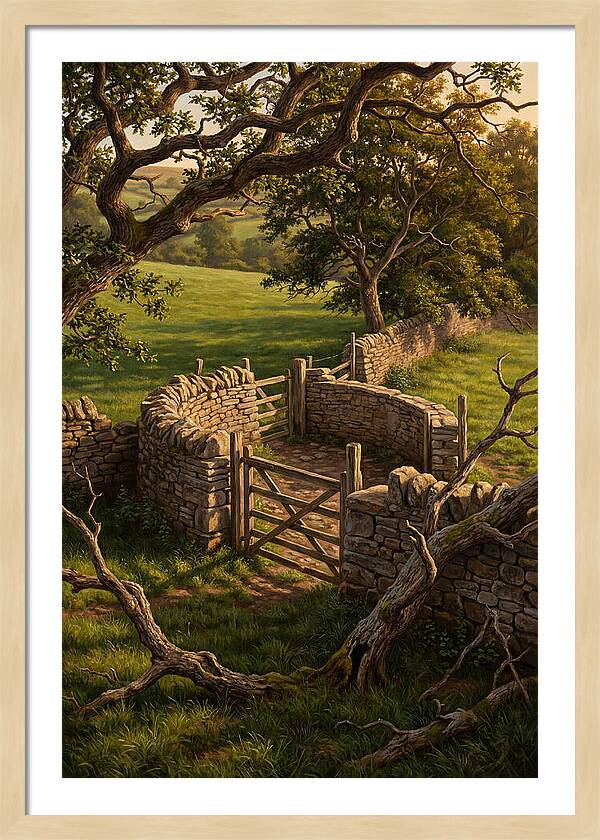 Stone Sheep Dip With Wooden Gate