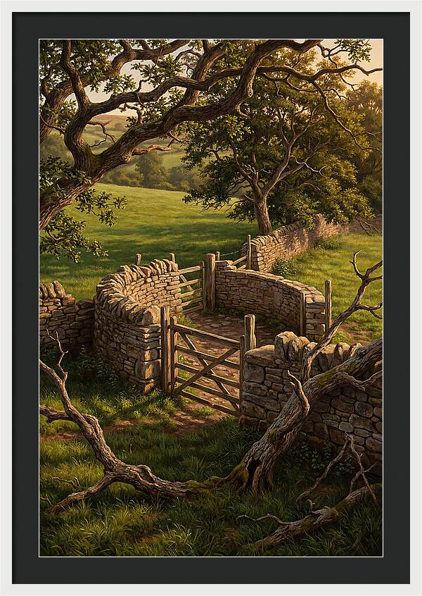 Stone Sheep Dip With Wooden Gate
